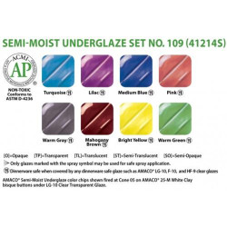 Set 109 Semi-Moist Underglaze Set