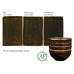 Textured Amber Brown - 16oz Potters Choice Cone 5 Glaze