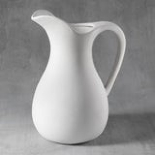 Ceramic Bisque Water Pitcher