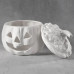 Ceramic Bisque Pumpkin Box with cut out
