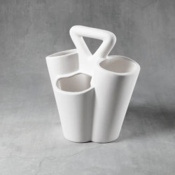 Ceramic Bisque Brush Caddy Ceramic Bisque Brush Caddy