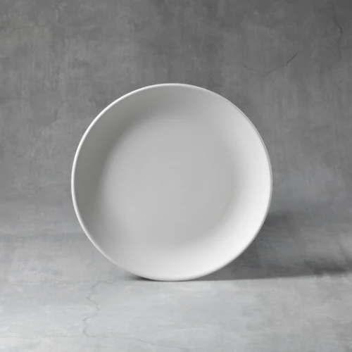 Ceramic Bisque Coupe Salad Plate