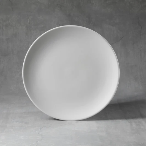 Ceramic Bisque Coupe Dinner Plate Ceramic Bisque Coupe Dinner Plate