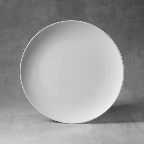 Ceramic Bisque Coupe Dinner Plate Ceramic Bisque Coupe Dinner Plate