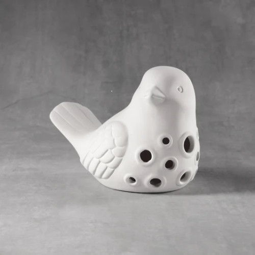 Ceramic Bisque Bird Luminary