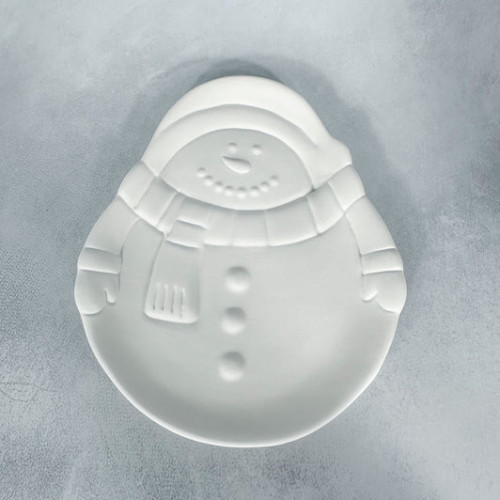 Vintage Snowman Plate