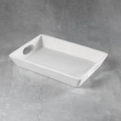 Ceramic Bisque Med Rectangular Serving Tray