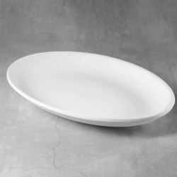 Ceramic Bisque Oval Server