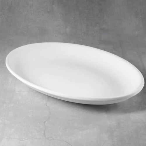 Ceramic Bisque Oval Server