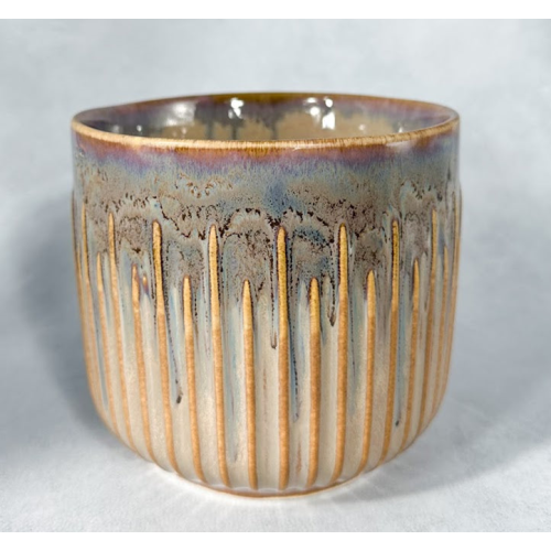 Stoneware Embossed Planter Stoneware Embossed Planter