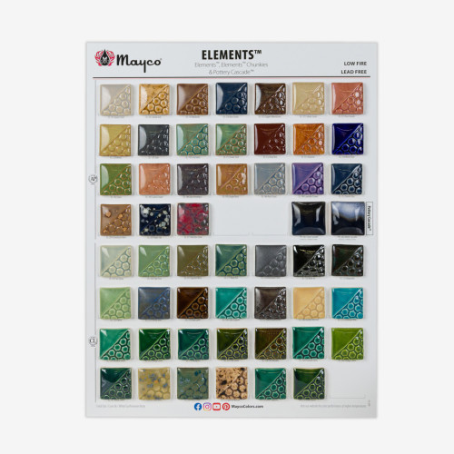 Elements & Pottery Cascade Glaze Board