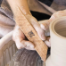 Angled 8-inch Comb Clay Tool