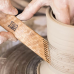 Angled 8-inch Comb Clay Tool