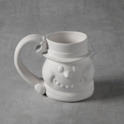 Ceramic Bisque Snowman Mug Ceramic Bisque Snowman Mug