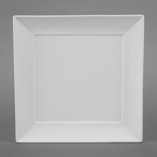 Ceramic Bisque Square Charger