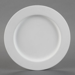 Ceramic Bisque Rimmed Charger