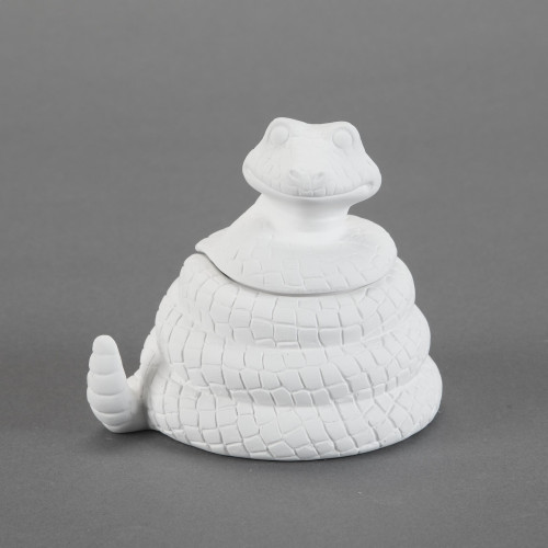 Ceramic Bisque Cute Snake Box