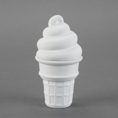 Ceramic Bisque Ice Cream Cone Box