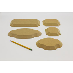 Plaque Pack (5 Piece) Pottery Form Set