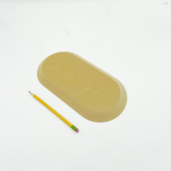 Rounded Rectangle 6 x 12 Pottery Form Rounded Rectangle 6 x 12 Pottery Form