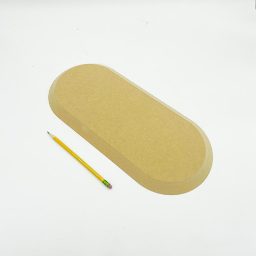 Rounded Rectangle 7.5 x 16.5 Pottery Form