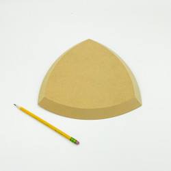 Spherical Triangle 9.5 inch Pottery Form Spherical Triangle 9.5 inch Pottery Form