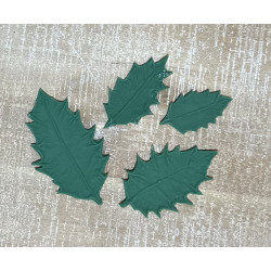 Holly Rubber Leaf Form (Set of 4) Holly Rubber Leaf Form (Set of 4)