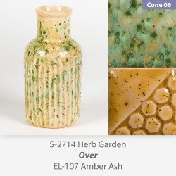 Herb Garden - S2714 over EL107 Glaze Combination