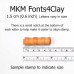 Prints Charming Number Font Set