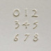 Prints Charming Number Font Set