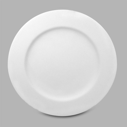 Ceramic Bisque Rimmed Salad Plate