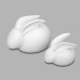 Ceramic Bisque Hareball Bunny