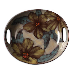 Ceramic Bisque Handled Platter