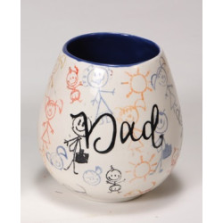Ceramic Bisque Stemless Wine Tumbler