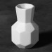 Ceramic Bisque Faceted Bud Vase