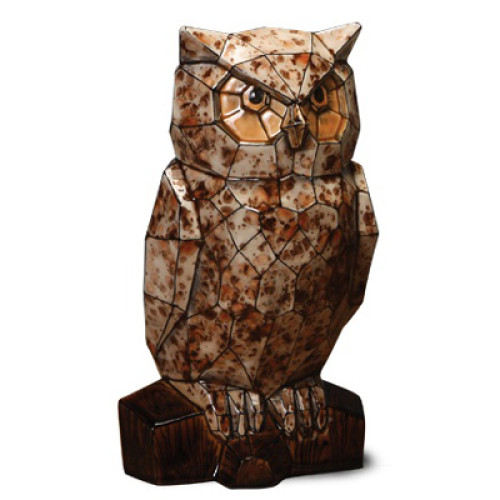 Ceramic Bisque Faceted Owl