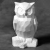 Ceramic Bisque Faceted Owl