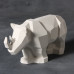 Ceramic Bisque Faceted Rhino