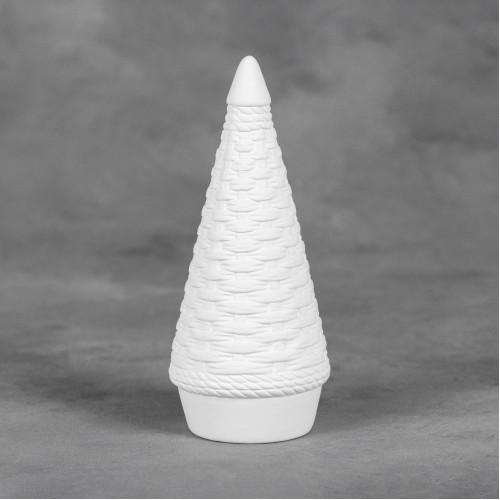 Ceramic Bisque Small Wicker Tree