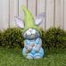 Ceramic Bisque Kitten Gnome