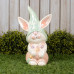 Ceramic Bisque Kitten Gnome