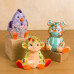 Ceramic Bisque Monkey Facet-ini