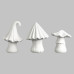 Ceramic Bisque Curly Mushroom Ceramic Bisque Curly Mushroom