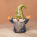Ceramic Bisque hooray Gnome