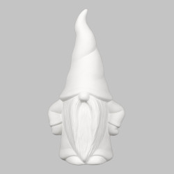 Ceramic Bisque Hipster Gnome