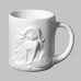 Ceramic Bisque Mermaid Mug Ceramic Bisque Mermaid Mug