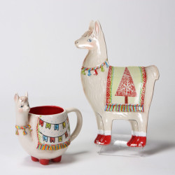 Ceramic Bisque Rama Llama Dish Ceramic Bisque Rama Llama Dish