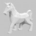 Ceramic Bisque Faceted Unicorn