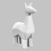 Ceramic Bisque Faceted Llama