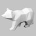 Ceramic Bisque Faceted Bear